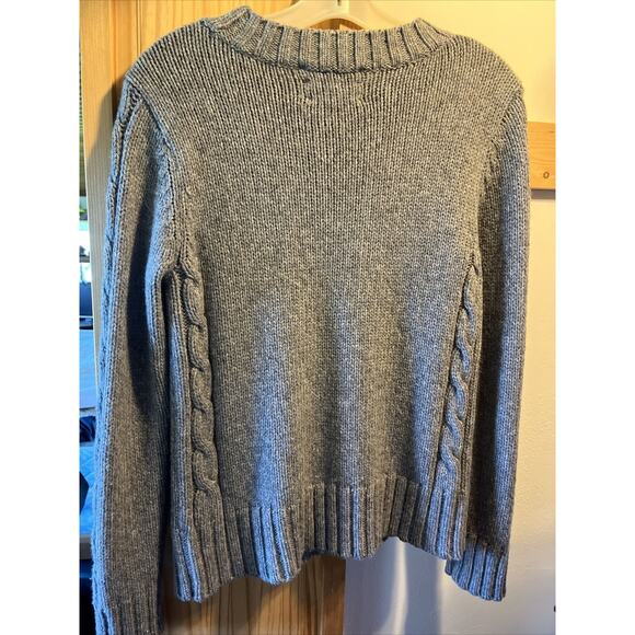 Vintage 90s Westbound Womens Small Wool Blend Sweater Cable Knit Gray LS EUC - Picture 11 of 11